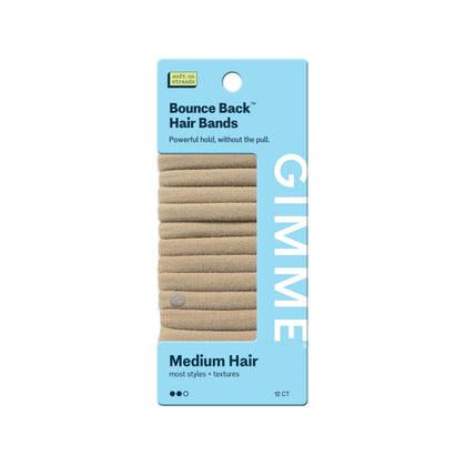 GIMME Medium Hold Hair Bands blonde pack front view