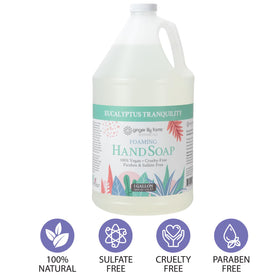 Ginger Lily Farms 1 gal Foaming Hand Soap Eucalyptus Tranquility with dispenser