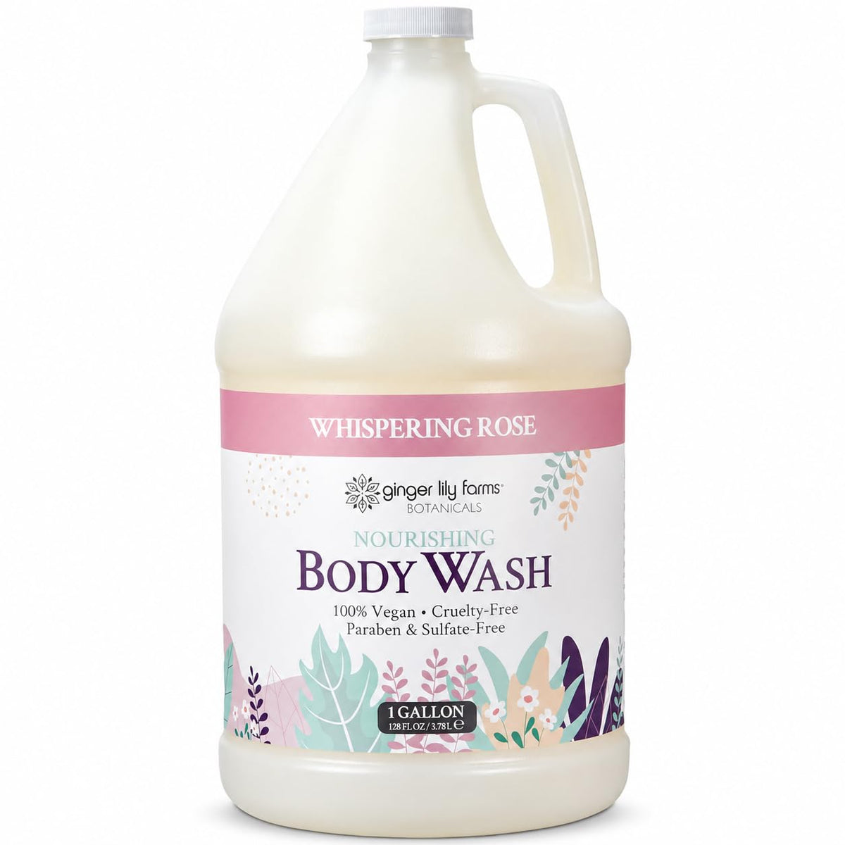 Ginger Lily Farms 1 gal Nourishing Body Wash front view