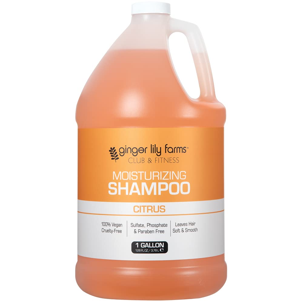 Ginger Lily Farms 1 Gallon Citrus Moisturizing Shampoo front view