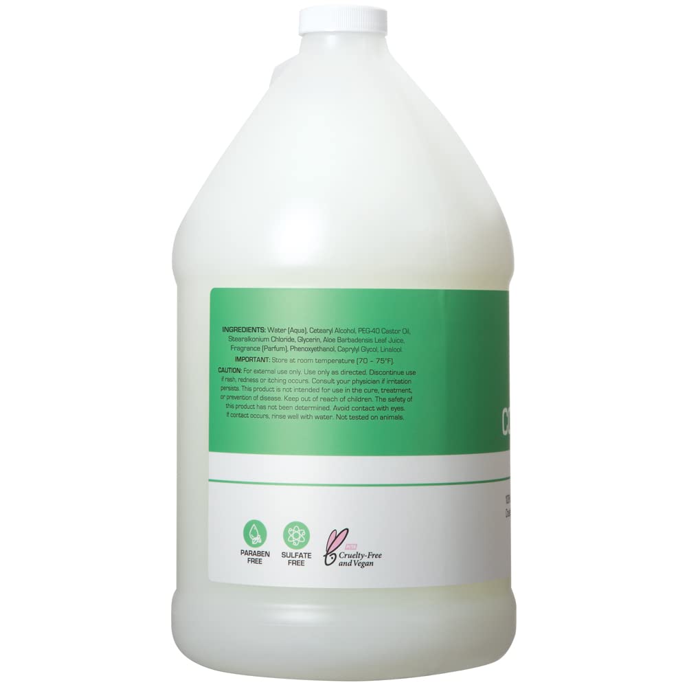 Ginger Lily Farms 1 Gallon Conditioner label close-up