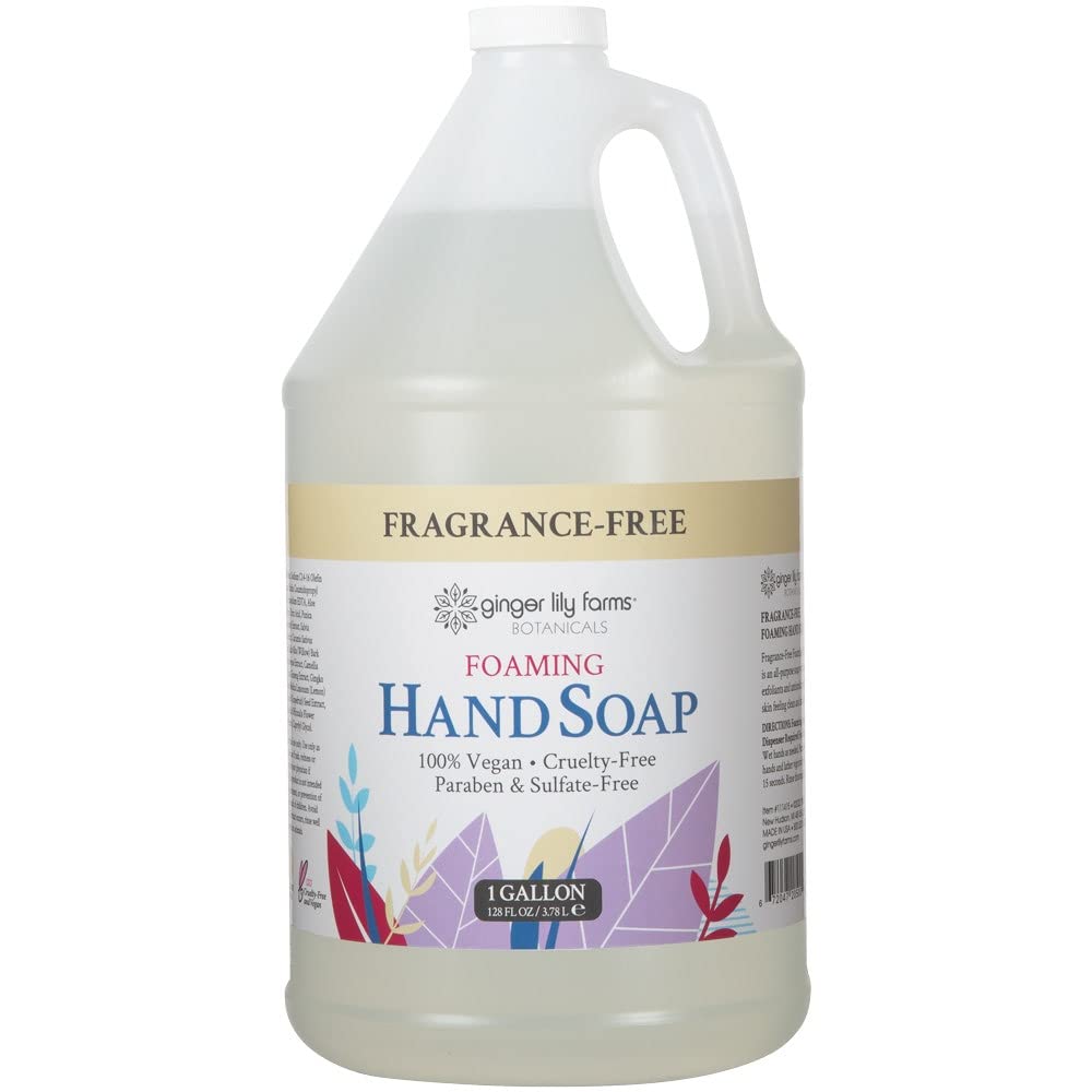 Ginger Lily Farms 1 gallon foaming hand soap front view