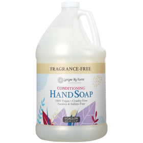 Ginger Lily Farms 1 gallon hand soap refill front view