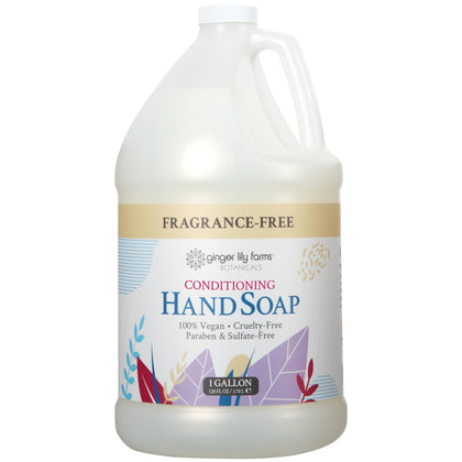 Ginger Lily Farms 1 gallon hand soap refill front view