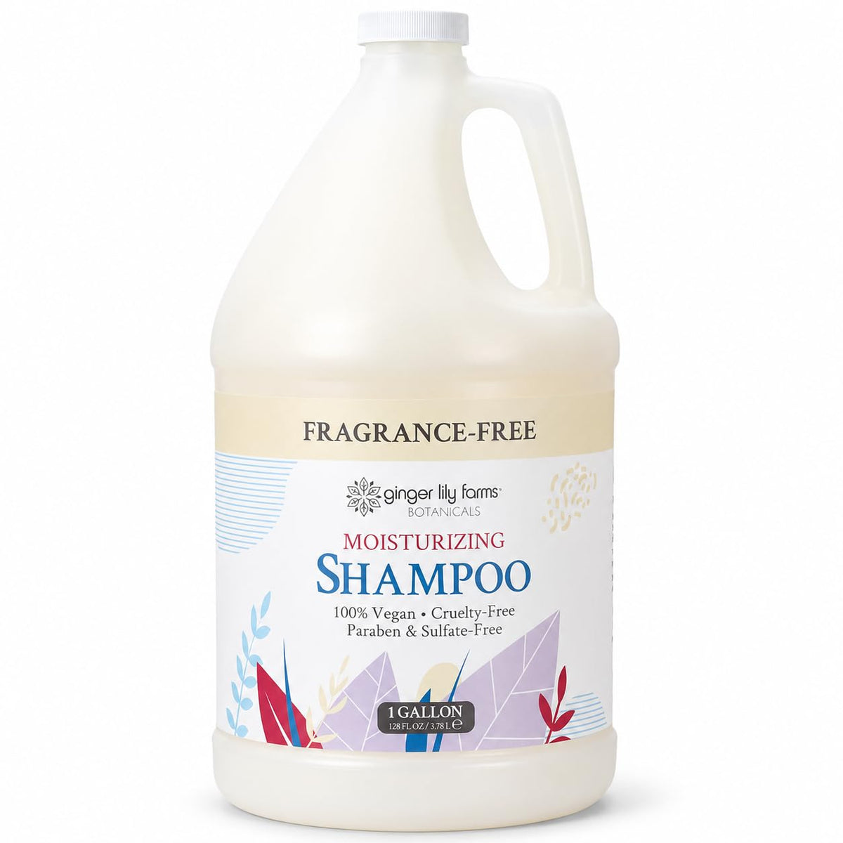 Ginger Lily Farms 1 Gallon Moisturizing Shampoo front view