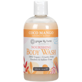 Ginger Lily Farms 12 fl oz Nourishing Body Wash Coconut Mango front view