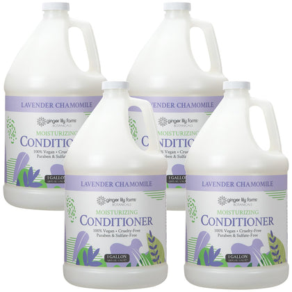 Ginger Lily Farms 4pk 1 Gallon Lavender Chamomile Conditioner front view
