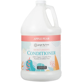 Ginger Lily Farms 4pk Moisturizing Conditioner 1 Gallon Apple Pear side view