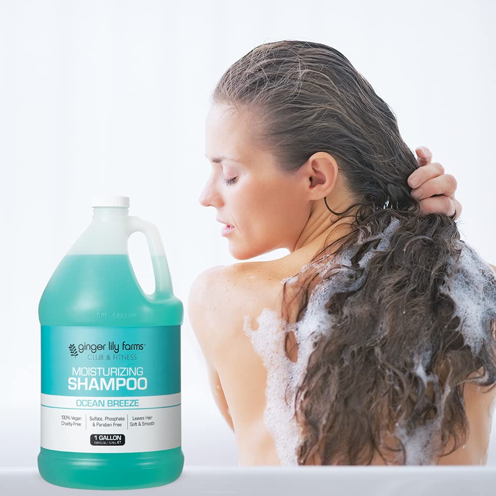 Ginger Lily Farms 4pk Moisturizing Shampoo Ocean Breeze label details