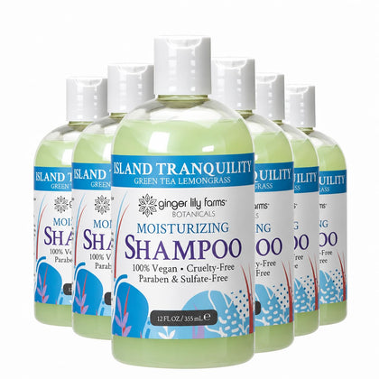 Ginger Lily Farms 6pk Moisturizing Shampoo bottles front view