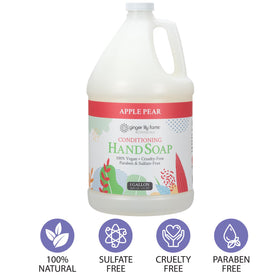 Ginger Lily Farms All-Purpose Liquid Hand Soap Refill 1 Gallon in a bathroom setting
