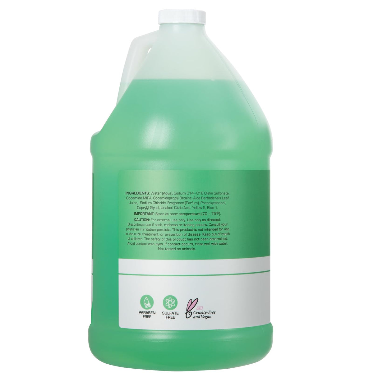 Ginger Lily Farms Aloe Vera Moisturizing Shampoo in shower dispenser
