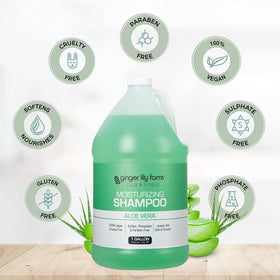 Ginger Lily Farms Aloe Vera Moisturizing Shampoo packaging