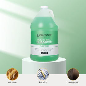 Ginger Lily Farms Aloe Vera Moisturizing Shampoo with fresh Aloe Vera
