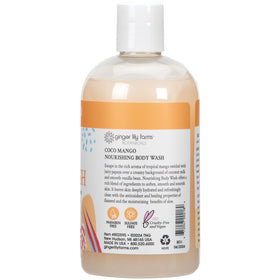 Ginger Lily Farms Coconut Mango Body Wash bottle with flip top