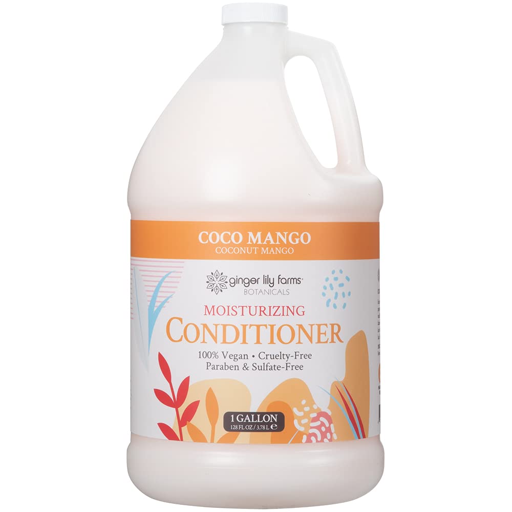 Ginger Lily Farms Coconut Mango Moisturizing Conditioner 1 Gallon front view