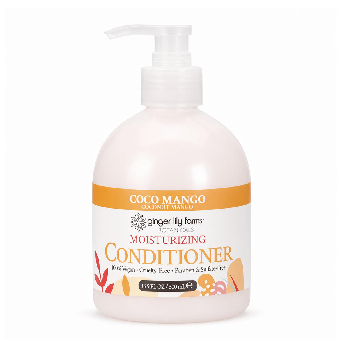 Ginger Lily Farms Coconut Mango Moisturizing Conditioner front view