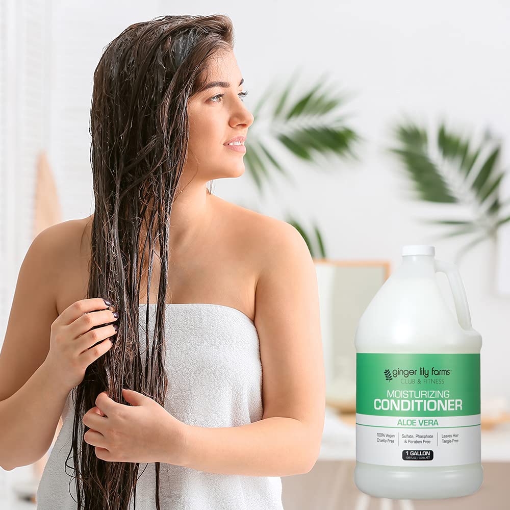 Ginger Lily Farms Conditioner bottle side view