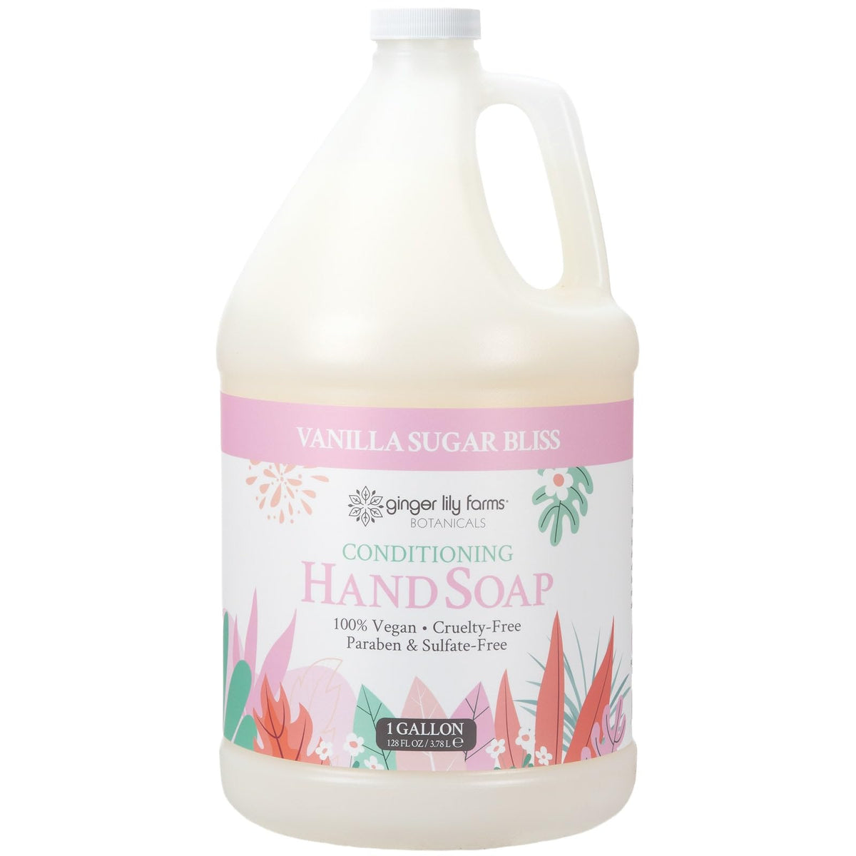 Ginger Lily Farms Conditioning Hand Soap 1 Gal Vanilla Sugar Bliss front view