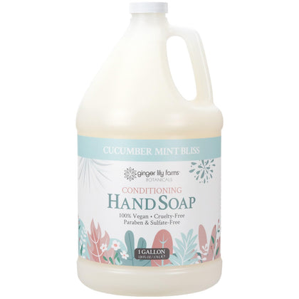 Ginger Lily Farms Conditioning Hand Soap 1 gallon front view