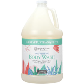Ginger Lily Farms Eucalyptus Tranquility Nourishing Body Wash back view