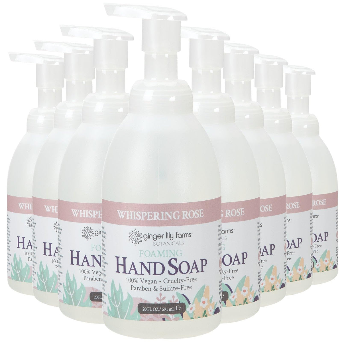 Ginger Lily Farms Foaming Hand Soap 20 fl oz front view