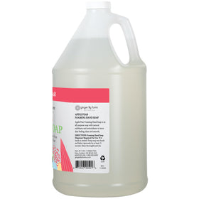 Ginger Lily Farms foaming hand soap side view showing label details
