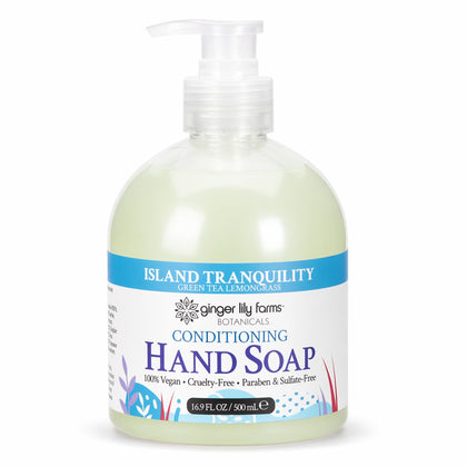 Ginger Lily Farms Green Tea Lemongrass Liquid Hand Soap front view