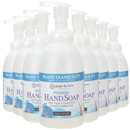 Ginger Lily Farms Hand Soap 8pk Green Tea Lemongrass front view