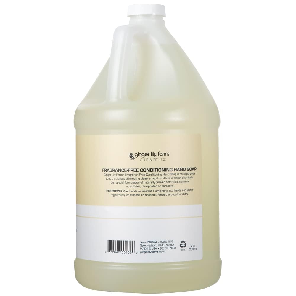 Ginger Lily Farms hand soap creamy lather demonstration