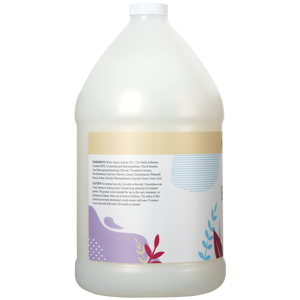 Ginger Lily Farms hand soap refill label close-up