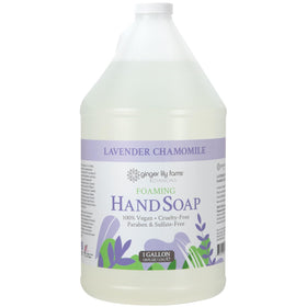 Ginger Lily Farms Lavender Chamomile Foaming Hand Soap front view with label