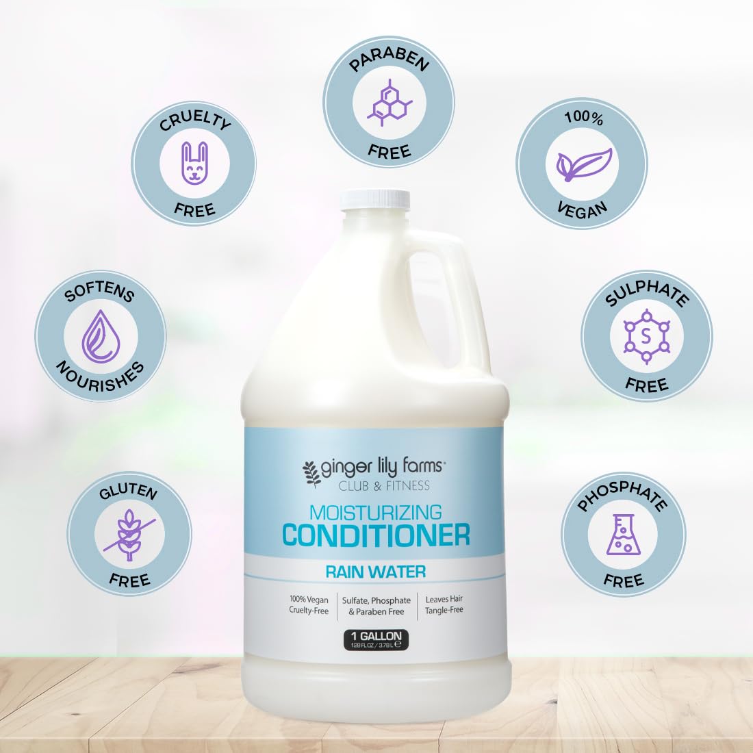 Ginger Lily Farms Moisturizing Conditioner in a spa setting