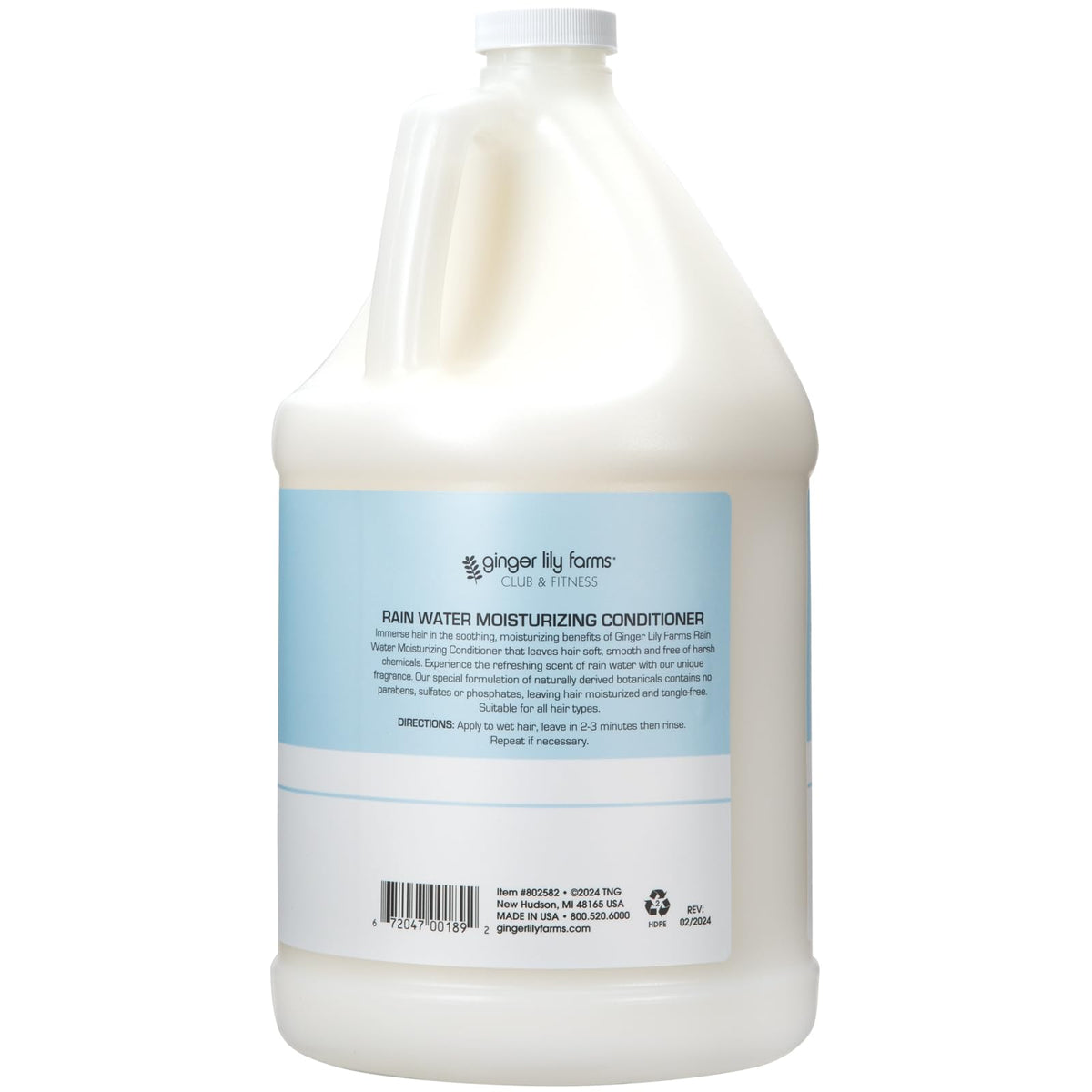 Ginger Lily Farms Moisturizing Conditioner side view with label