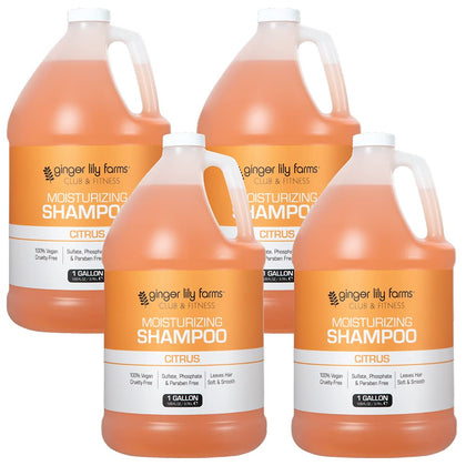 Ginger Lily Farms Moisturizing Shampoo 4pk Citrus Scent front view