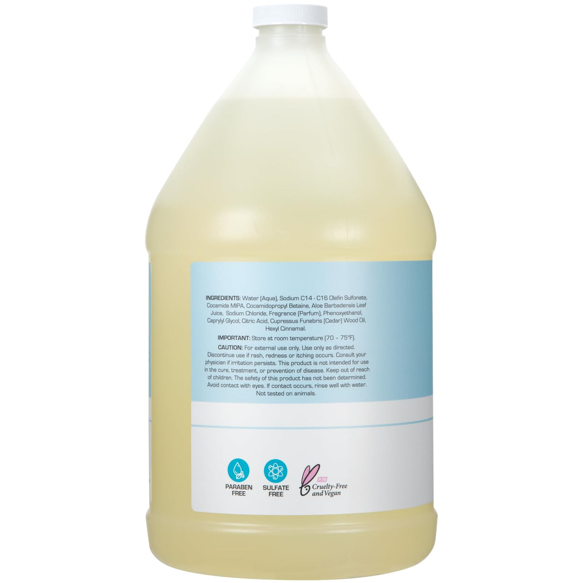 Ginger Lily Farms Moisturizing Shampoo in a shower setting