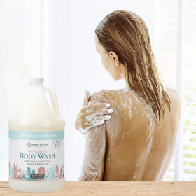 Ginger Lily Farms Nourishing Body Wash 1 Gallon Cucumber Mint Bliss with natural ingredients