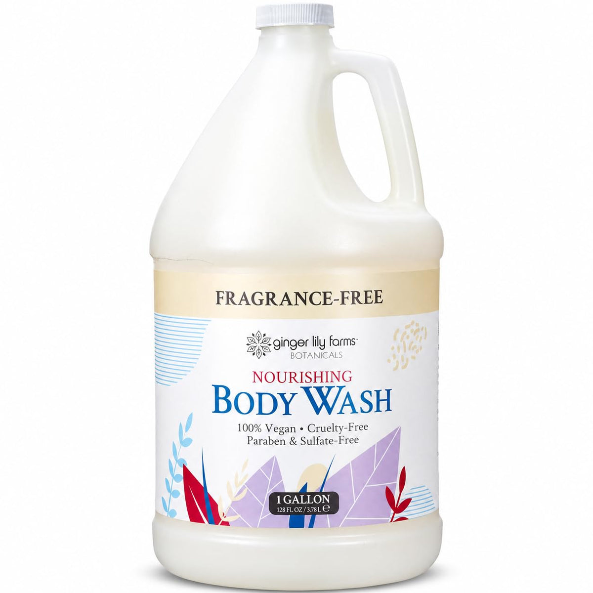Ginger Lily Farms Nourishing Body Wash 1 gallon front view
