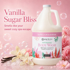 Ginger Lily Farms Nourishing Body Wash 1 gallon side view