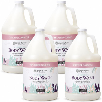 Ginger Lily Farms Nourishing Body Wash 4pk gallon front view
