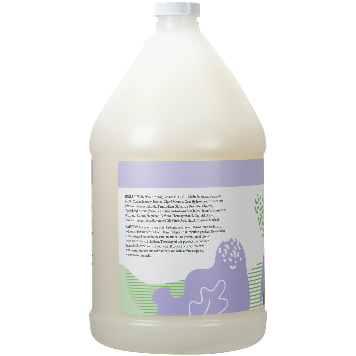 Ginger Lily Farms Nourishing Body Wash 4pk Lavender Chamomile lathering on skin