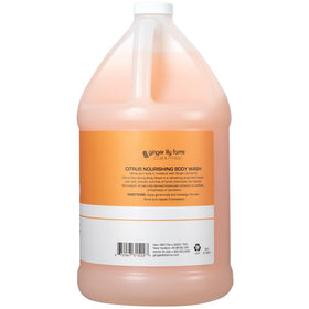 Ginger Lily Farms Nourishing Body Wash back view showcasing ingredients