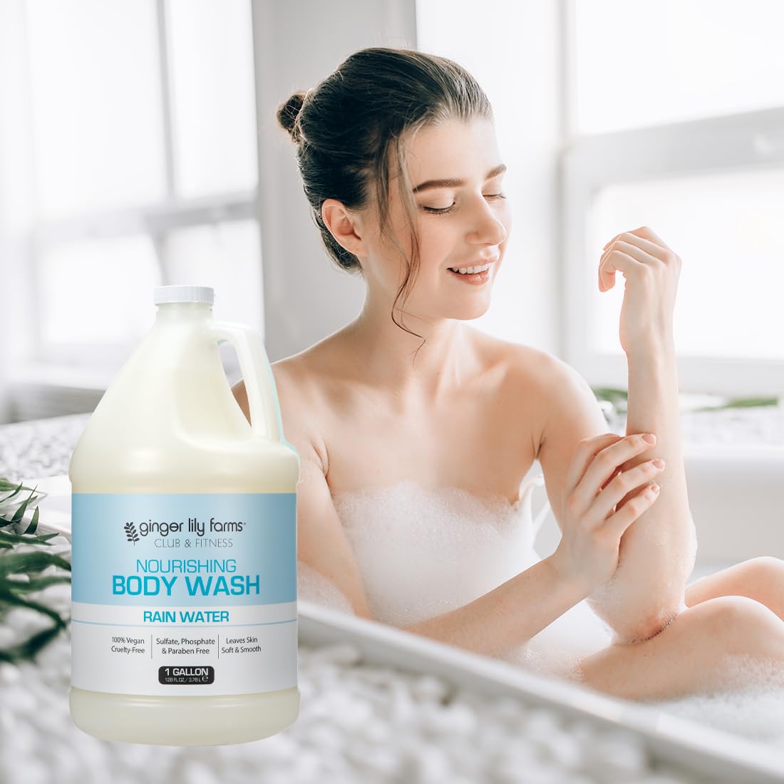 Ginger Lily Farms nourishing body wash creamy lather