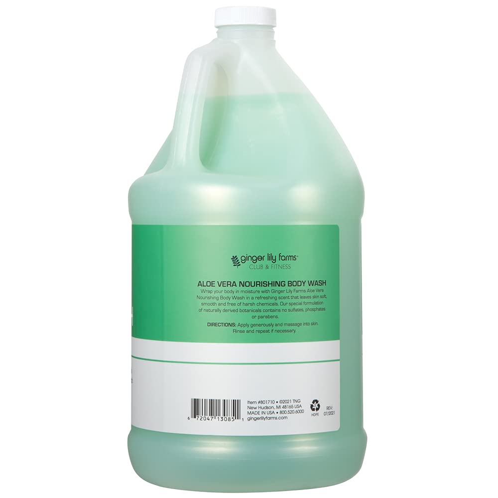 Ginger Lily Farms Nourishing Body Wash label close-up