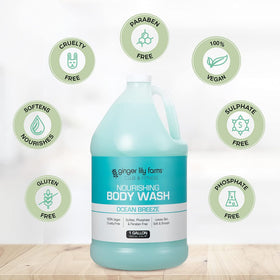 Ginger Lily Farms Nourishing Body Wash Ocean Breeze ingredients list