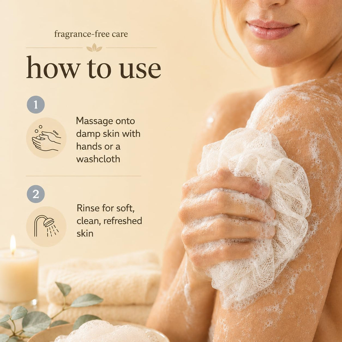 Ginger Lily Farms Nourishing Body Wash packaging side view