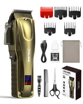 GinJee Hair Clippers front view showing sleek design