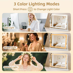GioeDa Vanity Mirror side view showing touch control