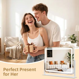 GioeDa Vanity Mirror with 360-degree rotation feature