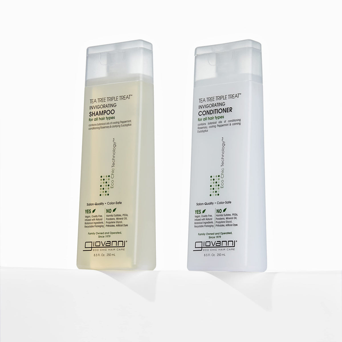 GIOVANNI Tea Tree Shampoo back label with ingredients